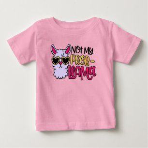 Adoráveis Lama Ama Não Meu Problema T-Shirt
