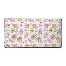 Adoráveis Ornamentos de Natal Rosa Pastel