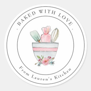Adoráveis Utensílios de Cozinha com Amor Etiqueta