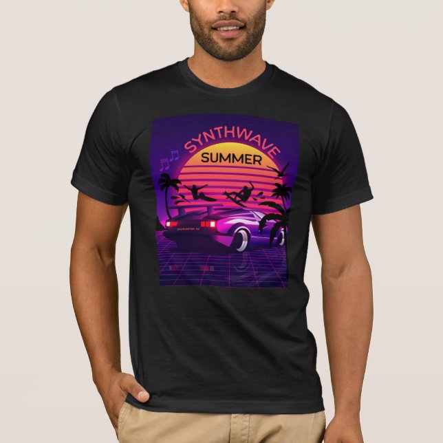 Adoráveis Vaporwave Synthwave Retro 80s T-Shirt (Frente)