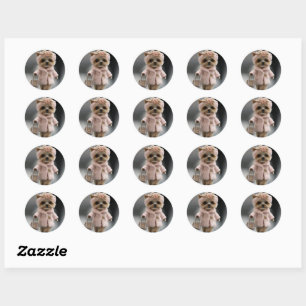 Adorável adesivos redondos