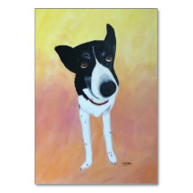 Adorável, advérbio, tema de cão lendo cartões