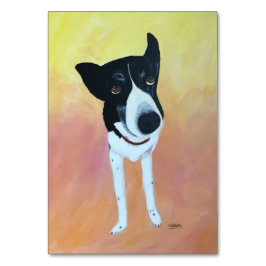 Adorável, advérbio, tema de cão lendo cartões