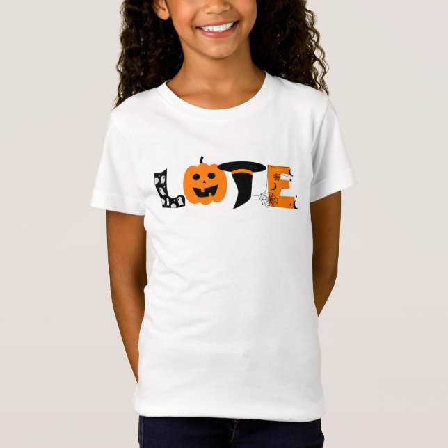 adorável amante de halloween design, camiseta (Frente)