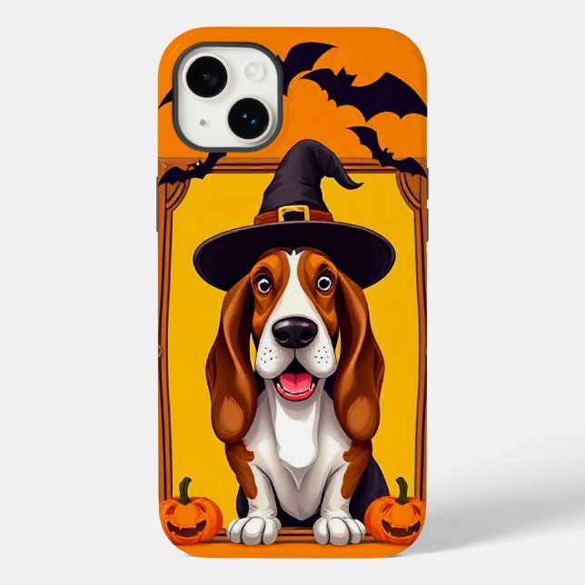 Adorável Basset Hound no Halloween (Verso)
