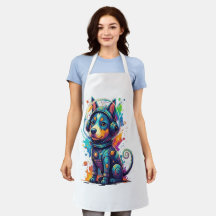 Adorável cachorro espacial em um traje de astronau