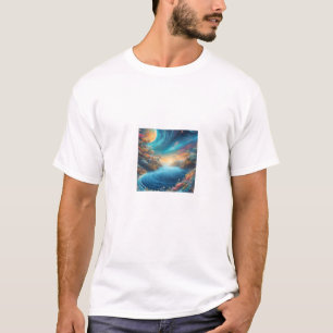 adorável camiseta cosmos