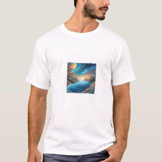 adorável camiseta cosmos