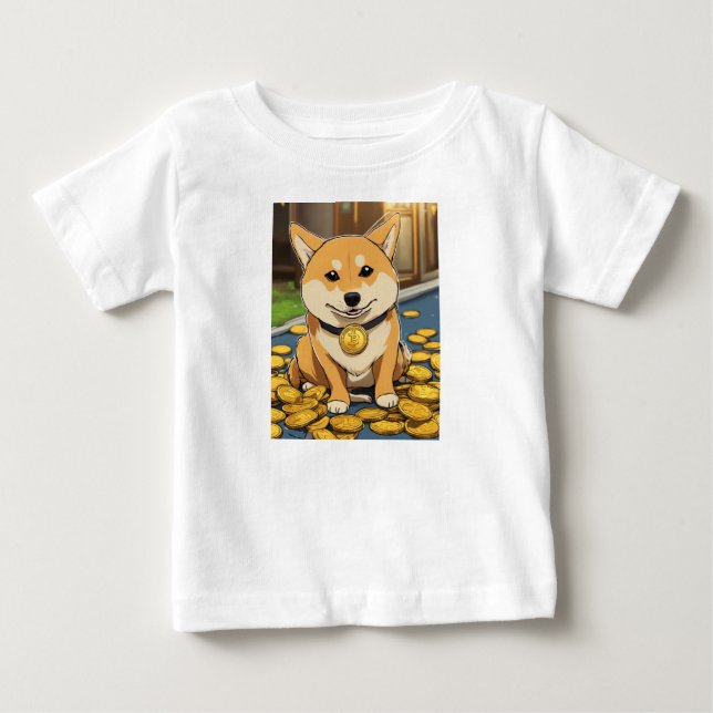 "Adorável Camiseta de Bebê Amigos Animais" (Frente)