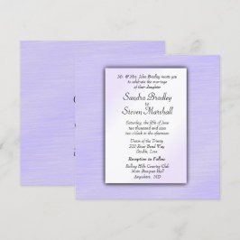 Adorável Convite de Casamento Lavanda