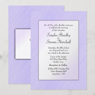 Adorável Convite de Casamento Lavanda