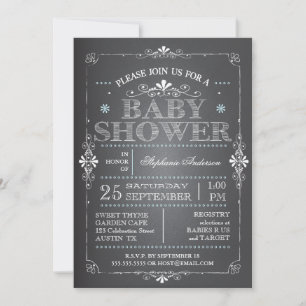 Adorável Convite para Chá de Baby Boy