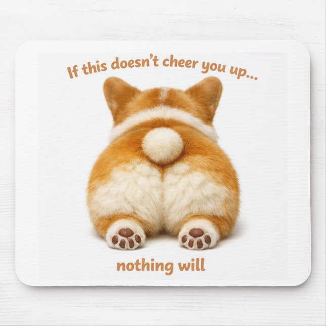 Adorável Corgi Fundo de Mouse Pad  (Frente)