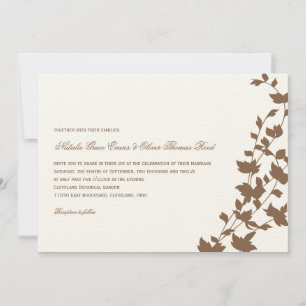 Adorável Deixa O Convite De Casamento - Chocolate
