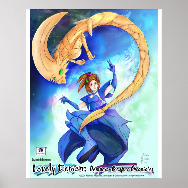 Adorável demônio: Poster das Crônicas de Destronom (Frente)