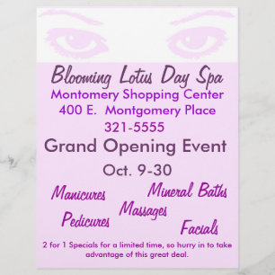 Adorável Folheto de Olhos Comerciais