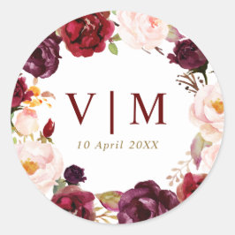 adorável gravador vermelho de burgundy, adesivo de