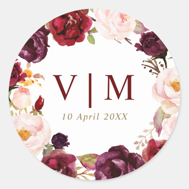 adorável gravador vermelho de burgundy, adesivo de (Frente)