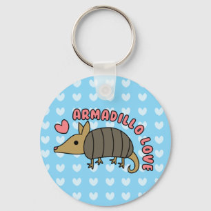 Adorável Kawaii Armadillo Chaveiro