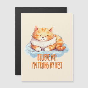 Adorável Laranja Tabby Cat. Estou tentando o meu m
