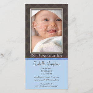 Adorável Pacote de Joy Birth Anúncio :