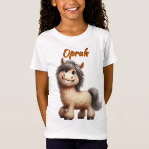 Adorável Pony - T-Shirt Personalizável Para Crianç