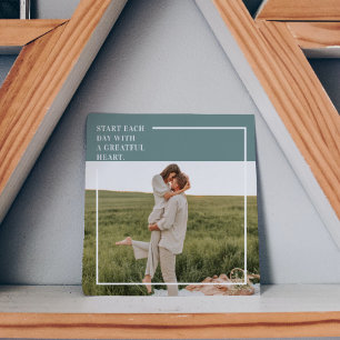 Adorável Presente da Família Verde de Fotos Modern