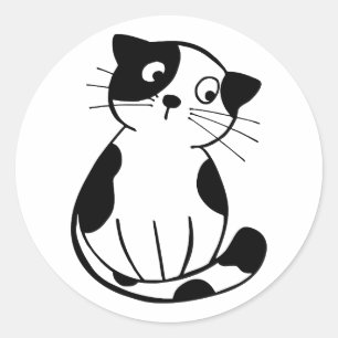 Adorável Tema de Gato Adesivo Criado para Fl Pesso