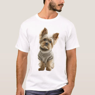 Adorável Yorkshire Terrier em Suéter de Tricô Acon