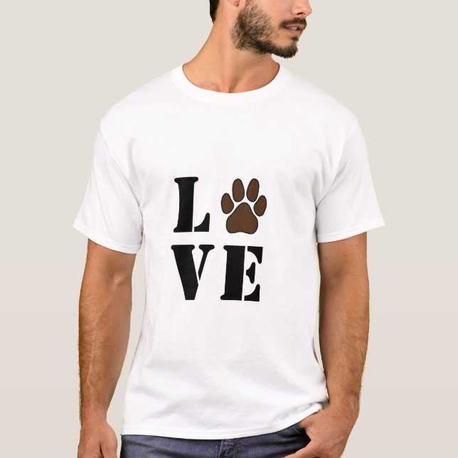 Adorei meu cachorro, Camiseta Básica Masculina (Frente)