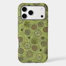 Adornos Steampunk Verde Medalhões