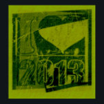 Adoro 2013 - Green Rock Pop Art - Poster<br><div class="desc">Eu adoro os anos 2000</div>