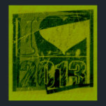 Adoro 2013 - Green Rock Pop Art - Poster<br><div class="desc">Eu adoro os anos 2000</div>