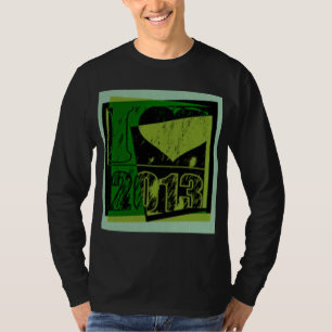 Adoro 2013 - pixels hexagonais - Pop Art - T-Shirt