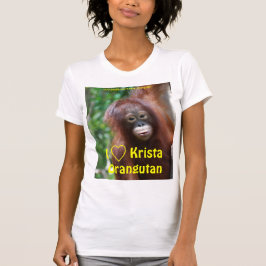 Adoro a camisa do Clube Fan de Krista Orangutan