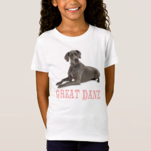 Adoro a Camiseta das meninas de cachorro-de-cachor