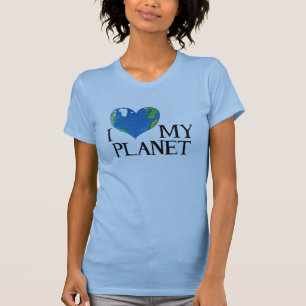 adoro a camiseta das senhoras do meu planeta