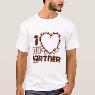 Adoro a camiseta personalizada do meu parceiro na 