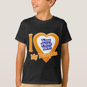 Adoro A Minha Pumpkin Com A Tua Foto T-Shirt
