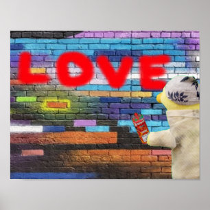 Adoro arte do Grafite. poster