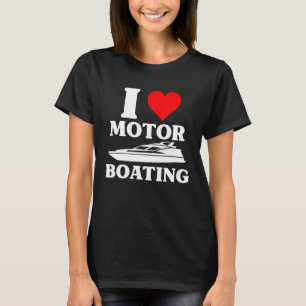 Adoro Barco Motor Camisa Boater Capas