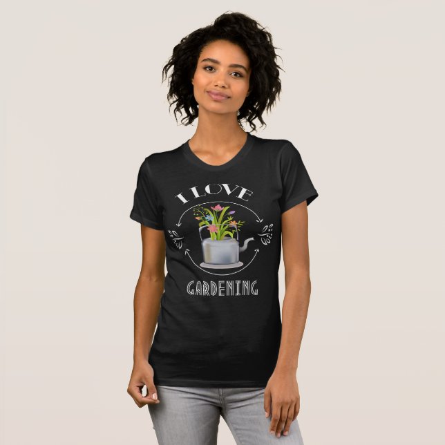 Adoro Camisa De Sinal De Jardinagem (Frente Completa)
