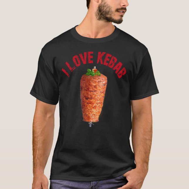 Adoro camiseta clássica do Kebab (Frente)