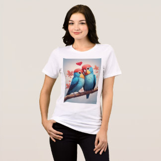 adoro camiseta de pássaros 415z