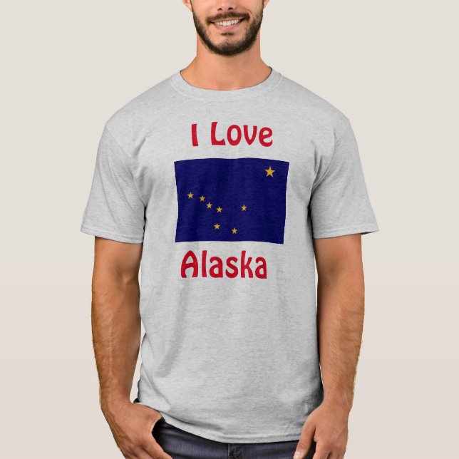 Adoro camiseta do Alaska (Frente)