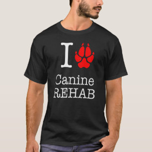 Adoro camiseta Veterinária Canine Rehab para Men a