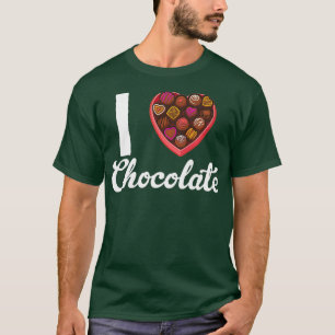 Adoro Camisetas de Bar de cacau, doce e escuro