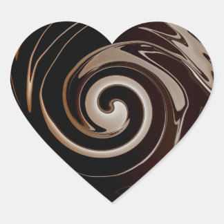Adoro Chocolate! Adesivos em Formato de Coração