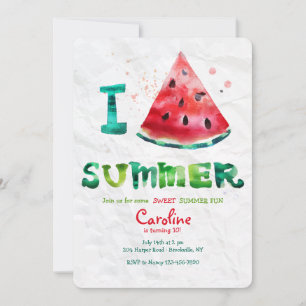 Adoro Convite De Verão