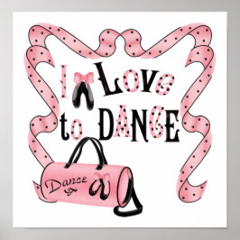 Adoro dançar Impressão